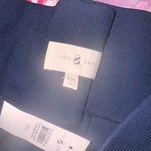 Lou & Grey Deep Blue Knit pants XXL